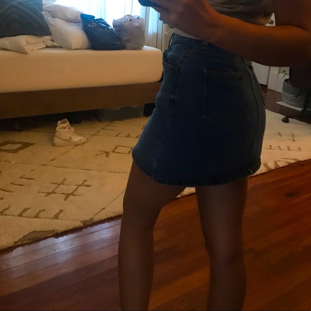 Forever 21 jean mini skirt